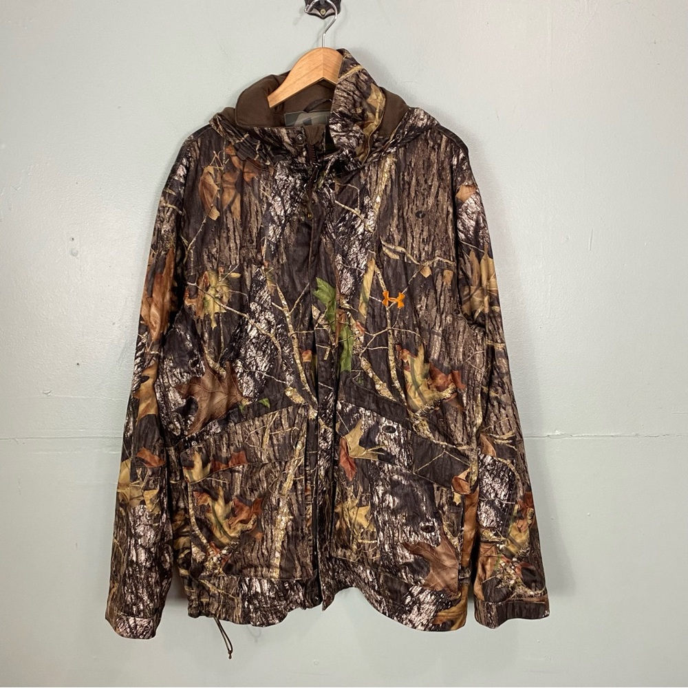 Under Armour Mens ColdGear Camo Idylwild Shell Jacket XL